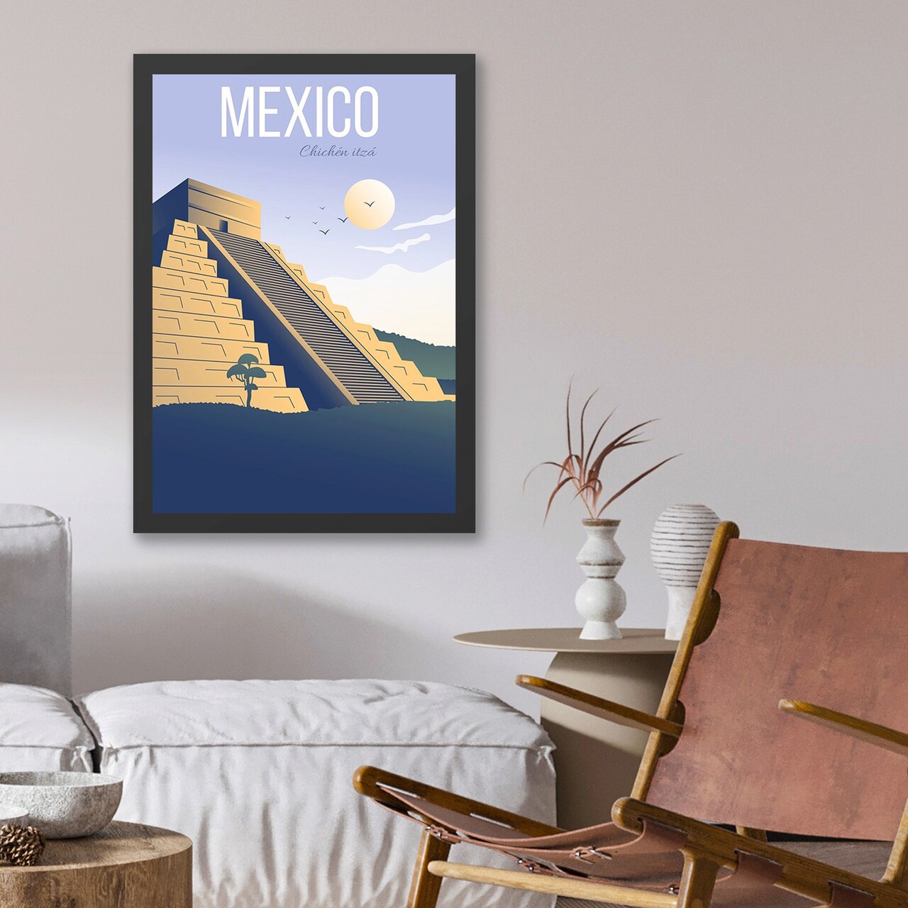 Tablou decorativ, Mexico (55 x 75), Polistiren, Multicolor - imagine 3